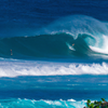 Surfing in Waimea Bay