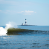 Surfing in Barnegat Light