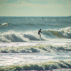 Surfing in Fire Island
