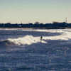 Surfing in Robert Moses Beach