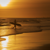 Surfing in Sunset Beach