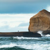 Surfing in Cape Kiwanda
