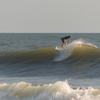 Surfing in Surfside Beach