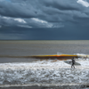 Surfing in Sullivans Island