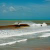 Surfing in Praia de Canoa Quebrada