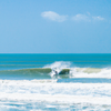 Surfing in Praia de Lagoinha