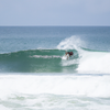 Surfing in Praia da Costa