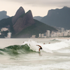 Surfing in Ipanema