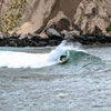 Surfing in Piedra del Lobo