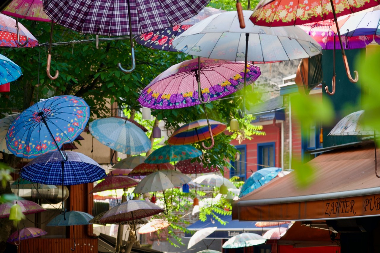 The umbrella district on the Asia side of Istanbul