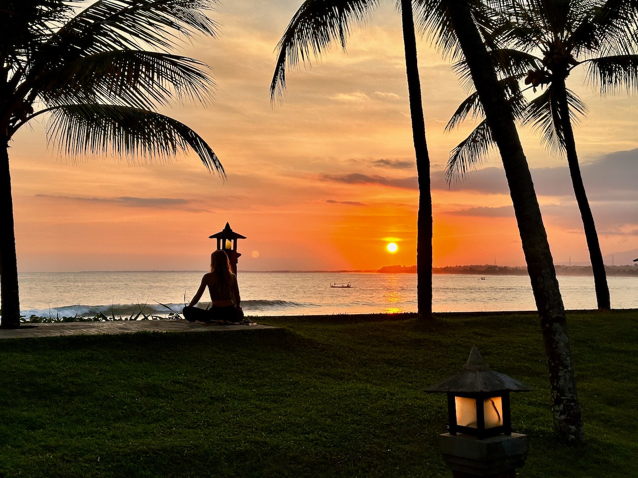 Sunset in Medewi from Umadewi resort