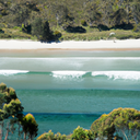 Surfing in Bruny Island