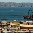 Surfing in Valparaiso