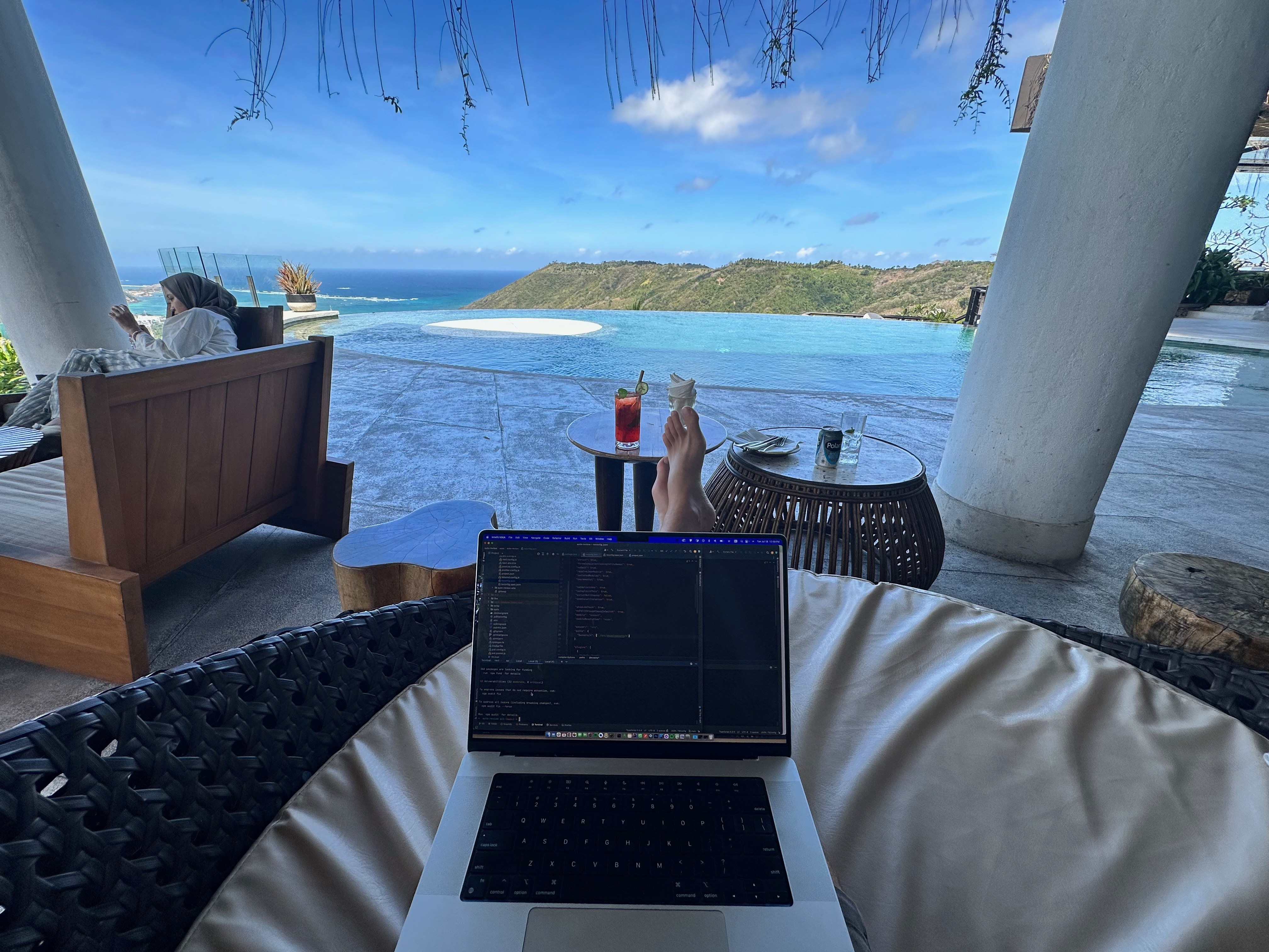 Working remotely in Lombok at Ashtari